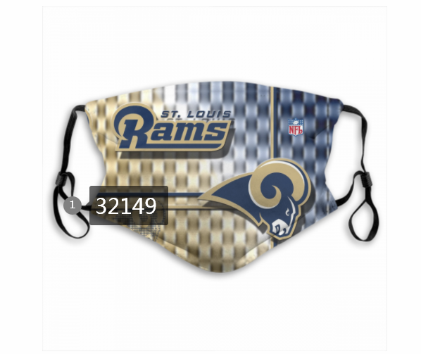 NFL 2020 Los Angeles Rams #20 Dust mask with filter-0